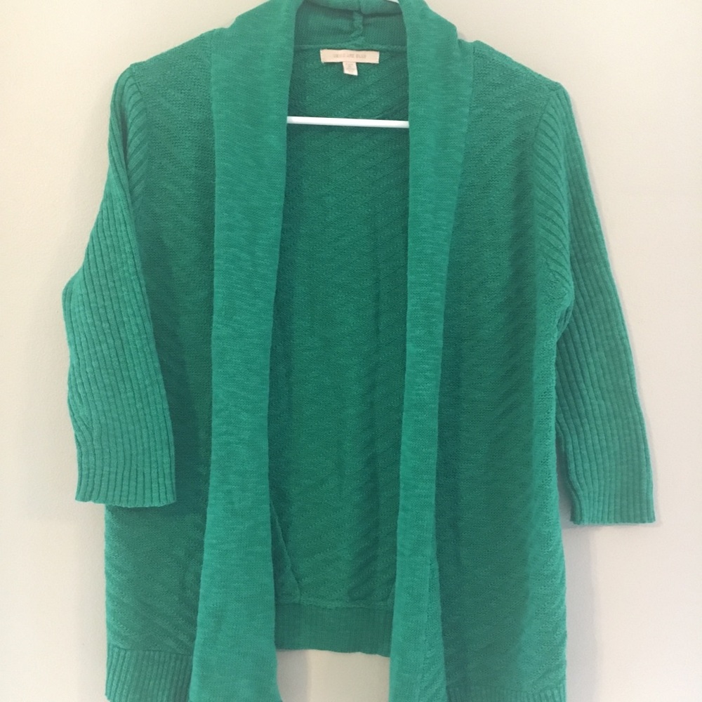 Cardigan-dark green